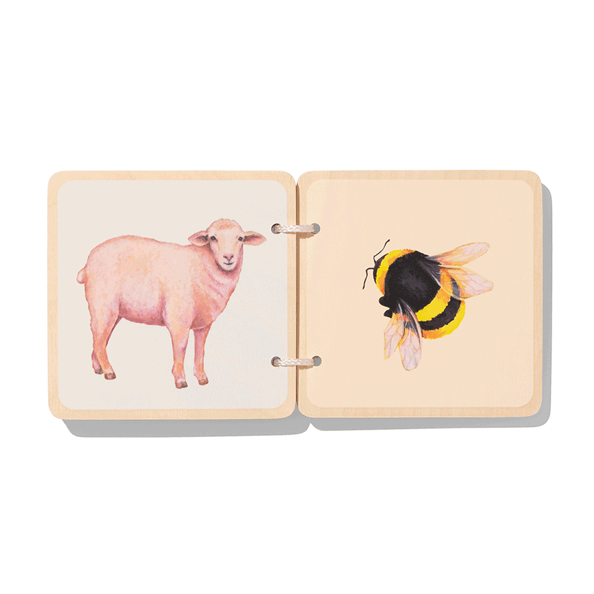 Animal Wooden Book